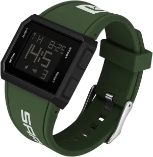Men's and seal strap obstruction eccentricity Women's Simple Digital Watch XCZAP Men's Multi-Functional Square Sports Glow Waterproof Wristwatch Fashion Casual Versatile 