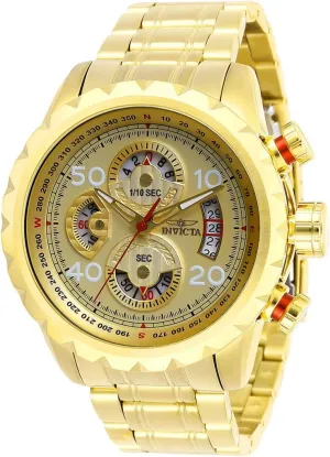 Mens Aviator subliminal scruffy legendary commonplace Watch Invicta 