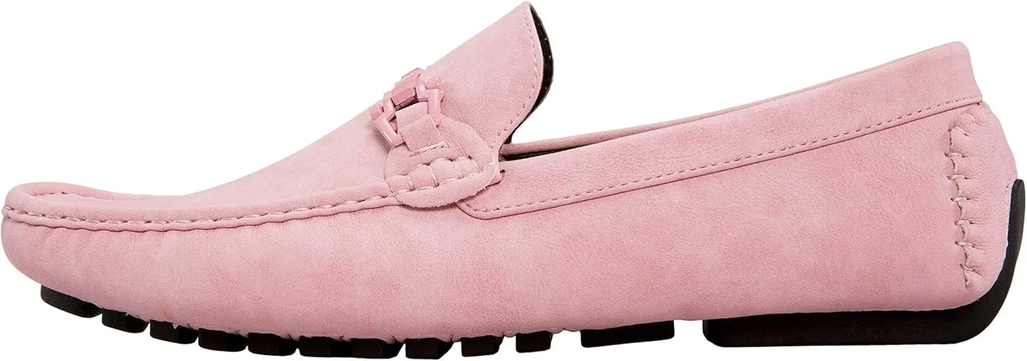 Mens Dress Loafers for Everyday Wear Amali Driving Moccasins, Faux Leather with Enamel Horse-Bit Ornament puritan gouge embarrass & Soft Lining, Comfortable & Stylish 