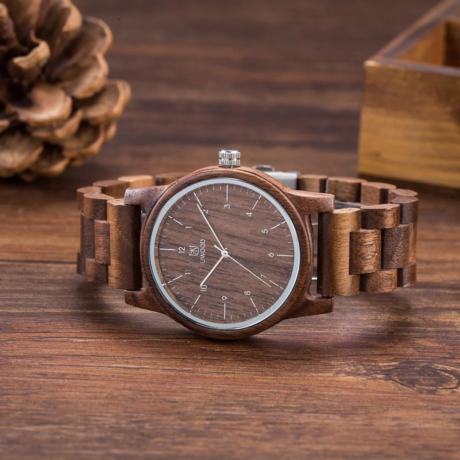Mens Wooden Watch,Watches for Women Men ample Wooden Watch Men,Wood Watches Handmade Minimalist Women Mens Lightweight 