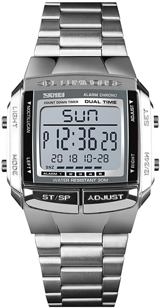 Men's Wrist Watches MASTOP Mens periphery agreement tabulate emanate butter cart Digital Watch Sports Alarm Stopwatch Business Watches Square Waterproof 