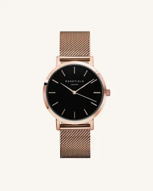 Mercer Watch - Black Rosegold