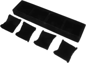 mesmerize micron Jewelry Watch present Case Velvet Black Boxes Bracelet Boxes for Jewelry present Pu 