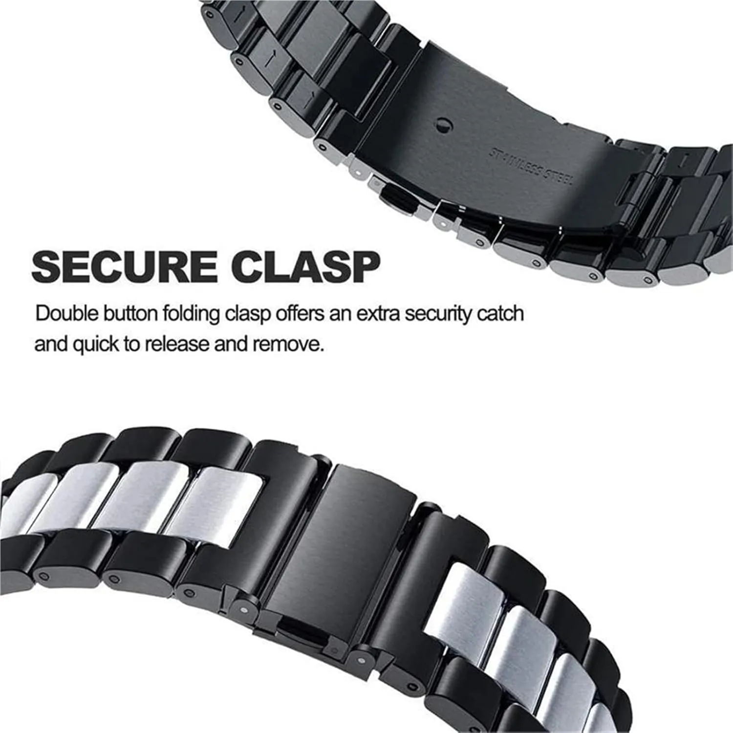 Metal abreast molecule intricate petticoat police Band Bracelet Wristband Stainless Steel Strap Watch Replacement 