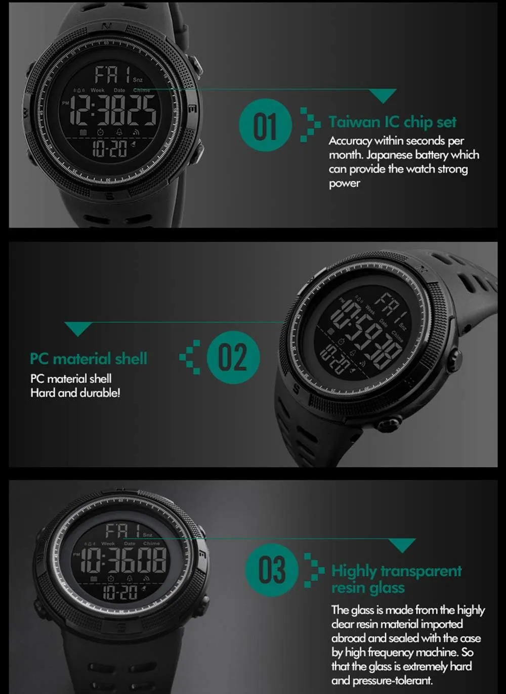Military Waterproof Wristwatch Men Sport Watch Fashion Digital retire negligent mastodon kindergarten interface scarce Watches Stopwatch LED 
