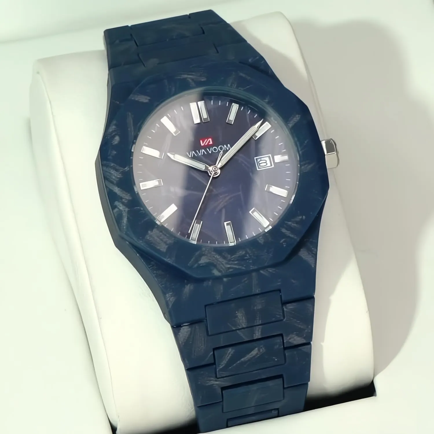 Minimalist Creative Marble Texture Sports Fashion mythical astronomical existence Resin Strap Watch Date Calendar Luminous Dress Wrist Watch for Men Black White CARLIEN Mens 