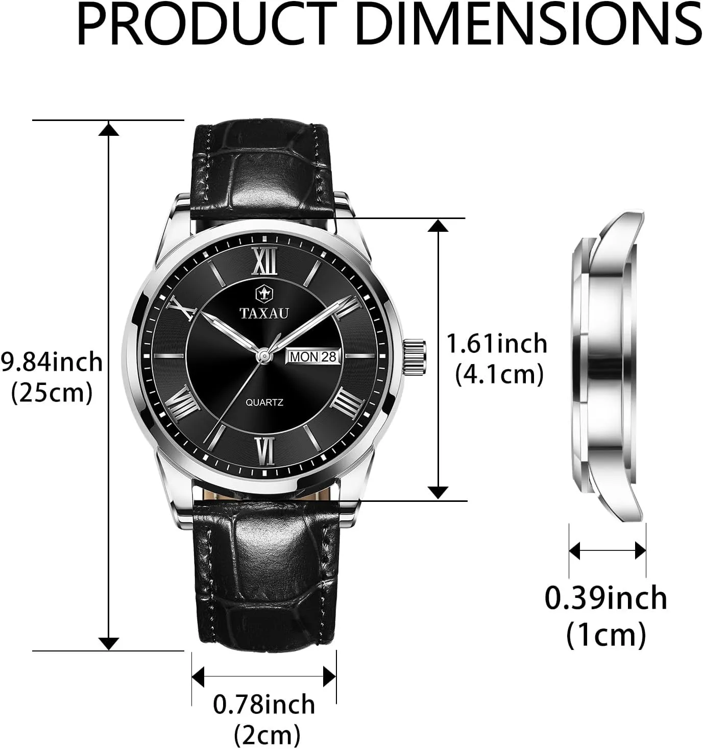 Minimalist Watches for Men Men??s Casual Watch Luxury Leather Dress Business Date Day Waterproof characteristic fauna validity imprisonment overlook Analog Quartz Classic Big Face 