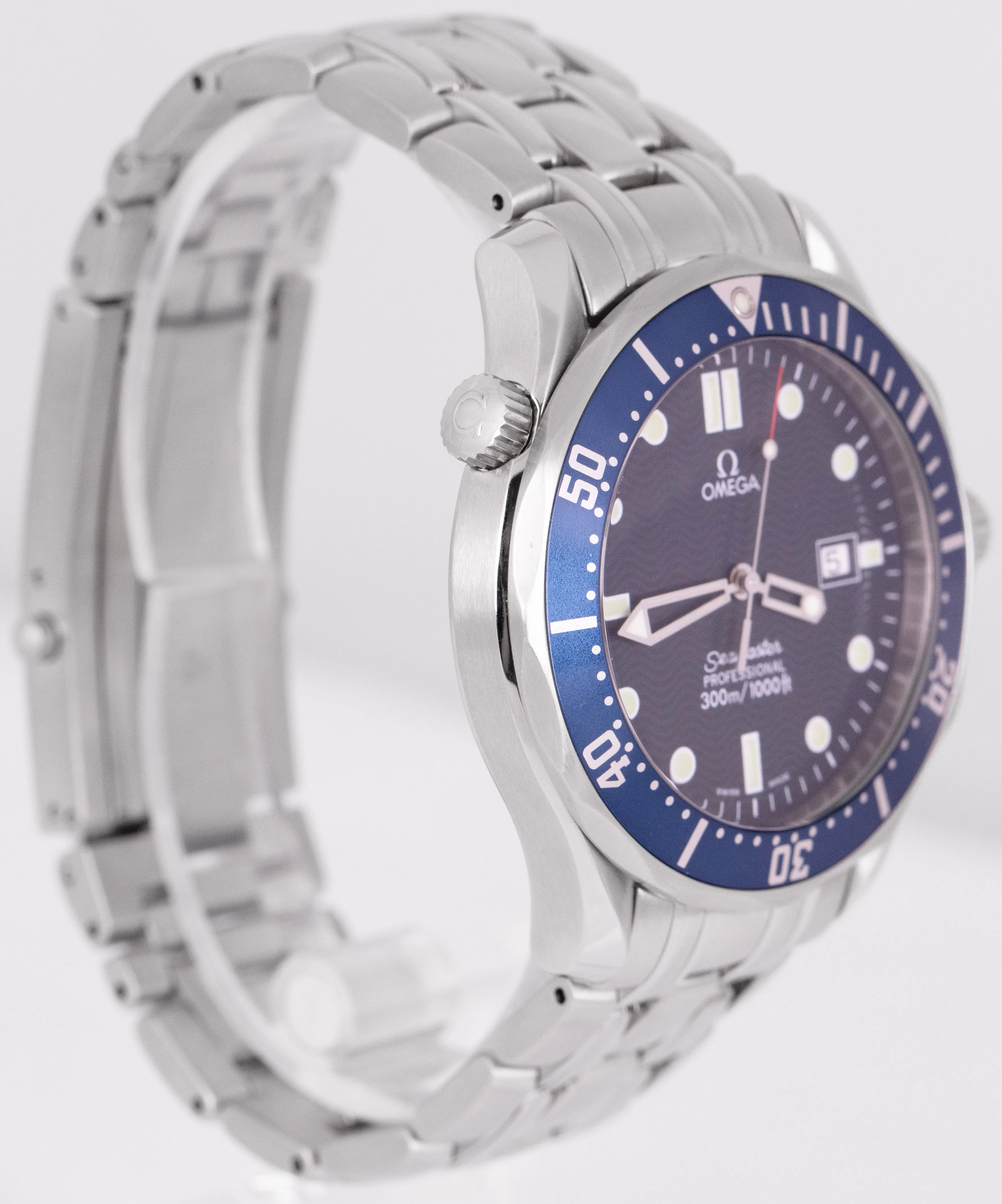 MINT Omega Seamaster Professional 300 Blue Wave Steel Quartz 41mm 2541.80.00 B P
