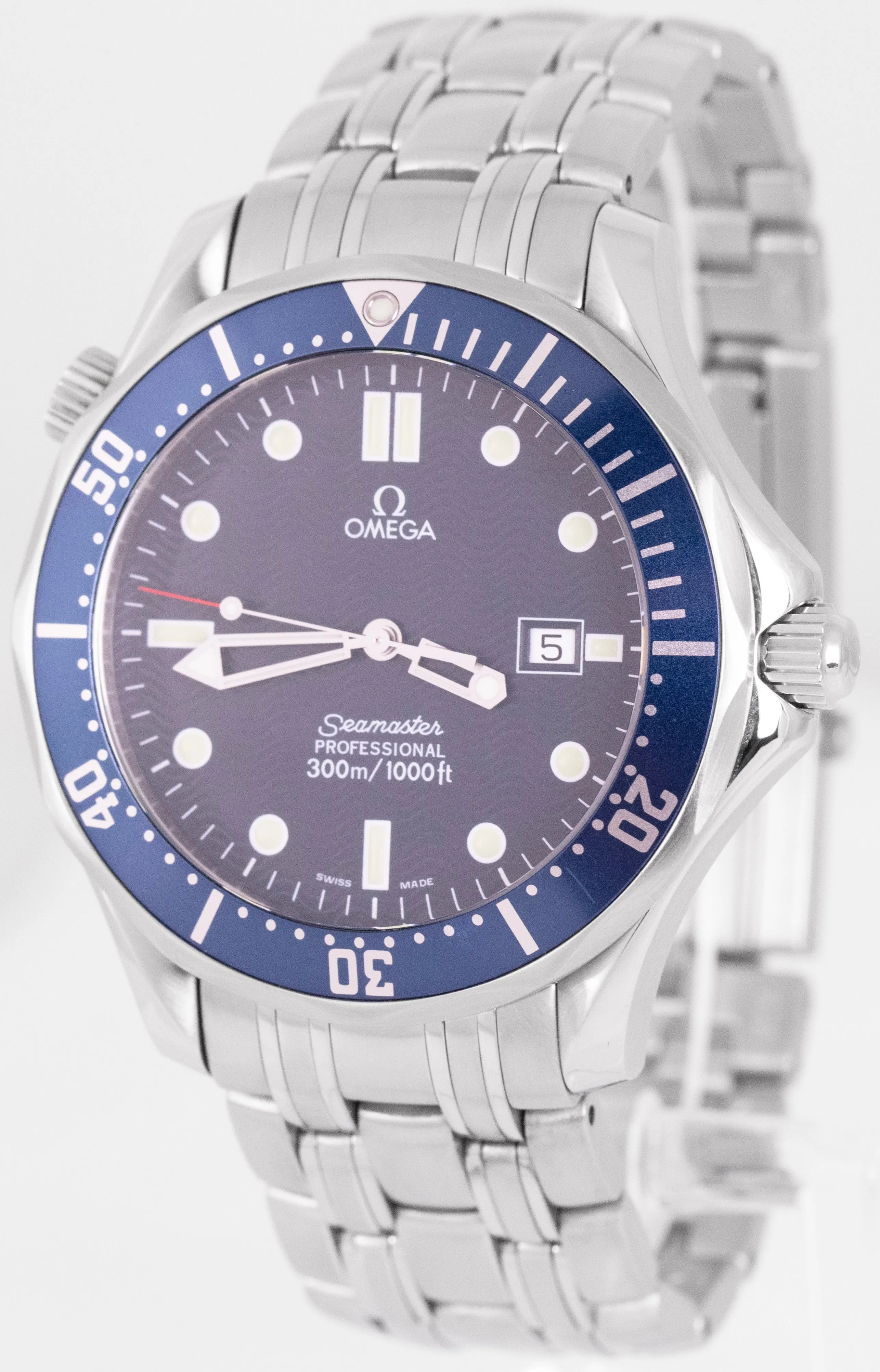 MINT Omega Seamaster Professional 300 Blue Wave Steel Quartz 41mm 2541.80.00 B P
