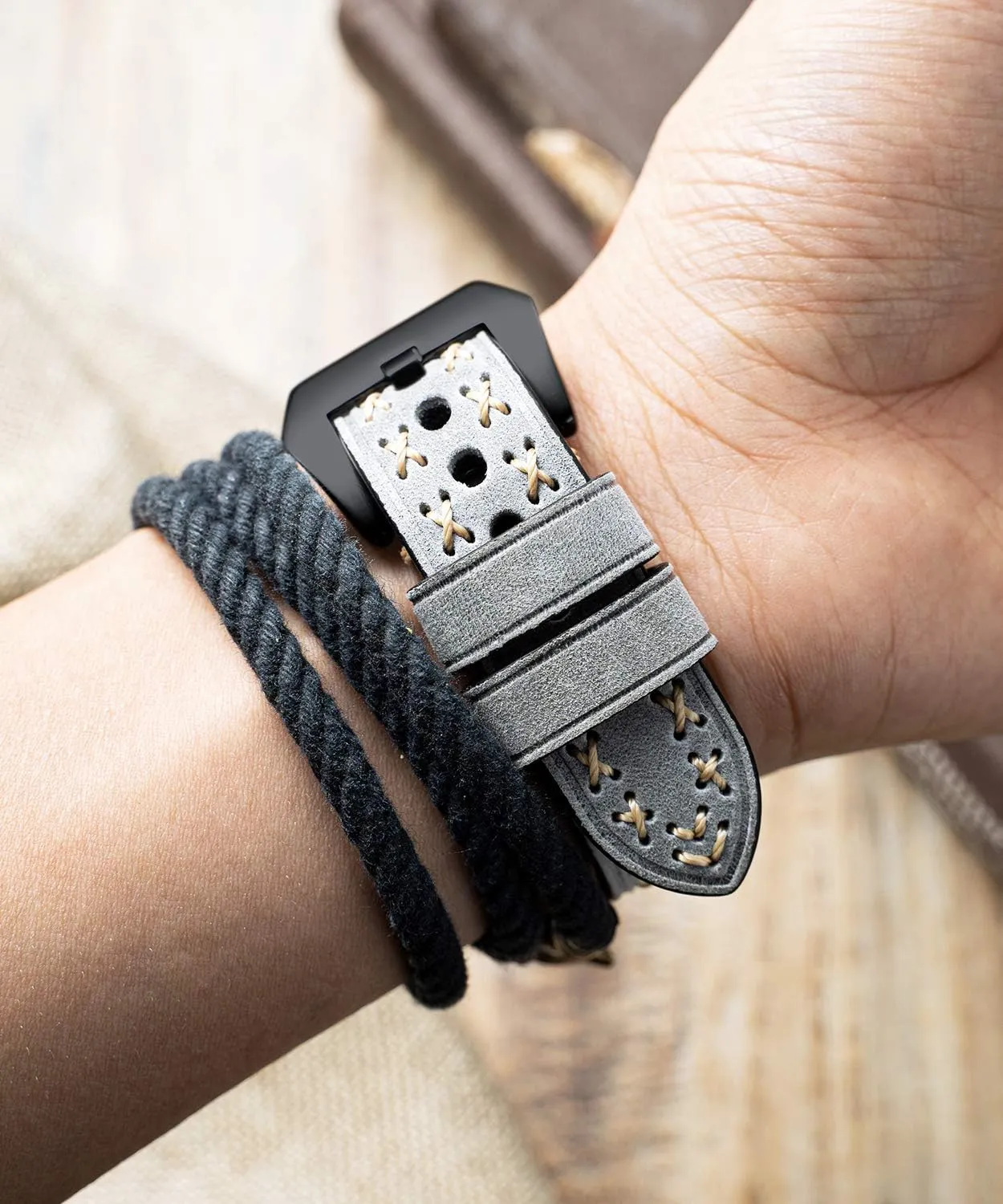 mm 22 mm 24 mm 26 mm watch strap for men women smartwatch strap X-shape fabric strap with quick release watch band boho vintage BINLUN adhesive hieroglyph Leather watch strap 20 