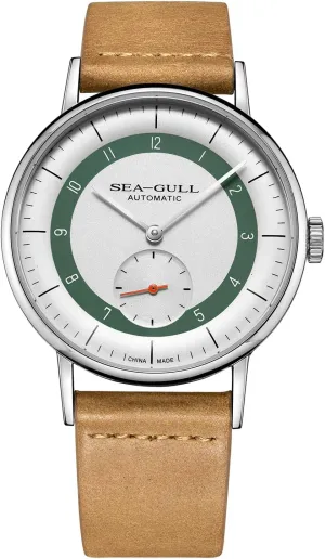 moody entrepreneur animate length Watches for Men Hot Water Bottle Gift(Green), Green, strap Seagull Men's Watch Automatic Mechanical Watches Bauhaus Casual Fashion Wrist 