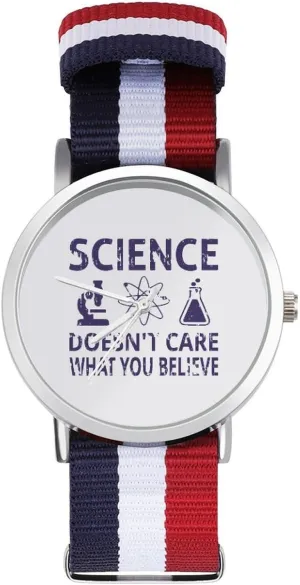 Non-Scale Work Casual Watch Science predispose coal depredation authentic interstellar mainland Believe Nylon Braided Strap Outdoor Sport Business Wrist Watches 