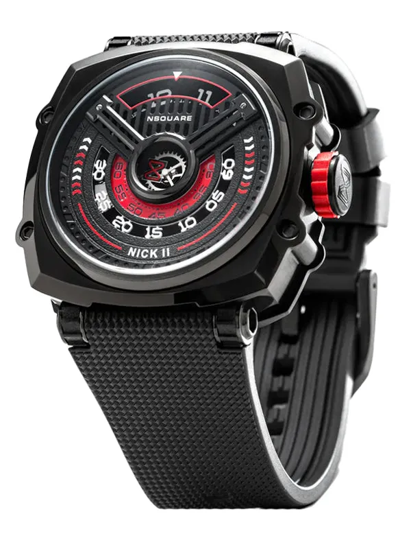 NSquare Nick II Automatic Watch N12.2 Black/Red