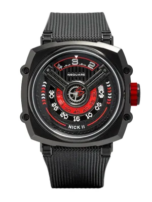 NSquare Nick II Automatic Watch N12.2 Black/Red