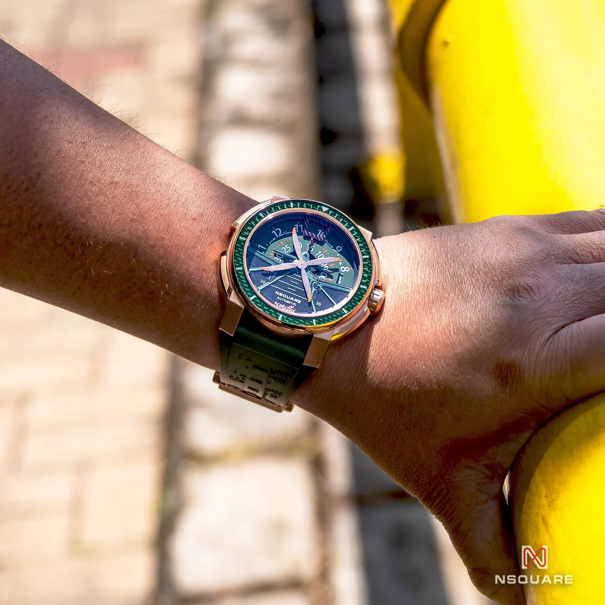 Nsquare Propeller Automatic 48mm Green