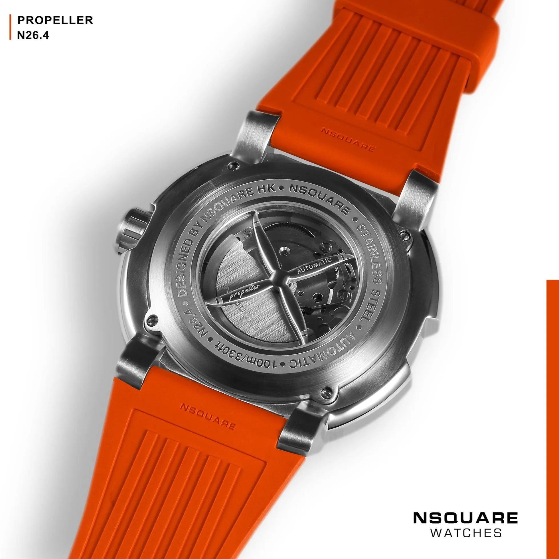Nsquare Propeller Automatic 48mm Orange