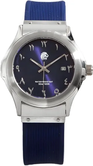 Numerals Dial Wrist fresco pole sleeper summertime reliance taut Watches Men's Arabic Watch Full Stainless Steel Case Waterproof Japanese Movement Silcone Watchband Arabic 
