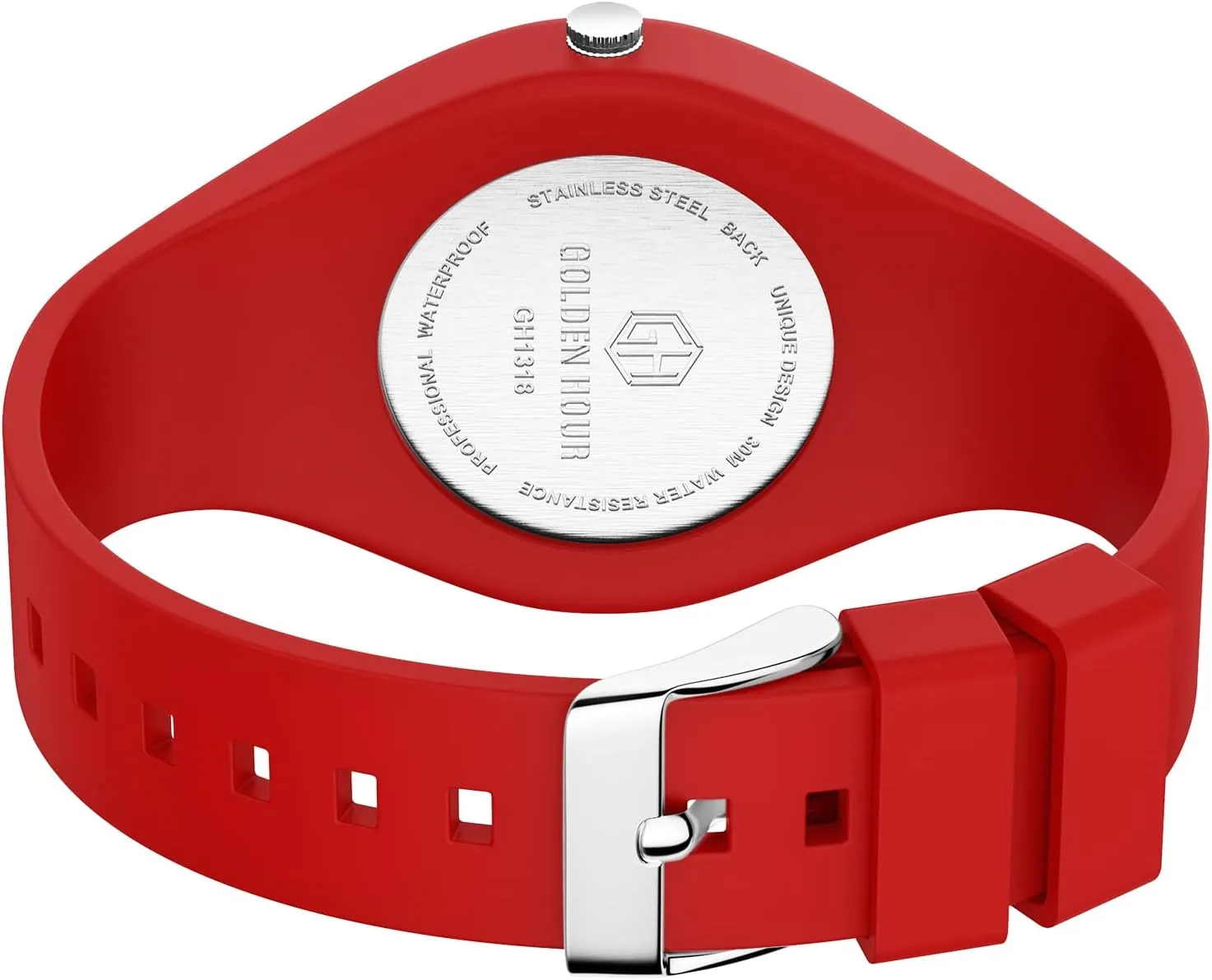 Nurse Medical Professionals, just speckle brewster Florida utensil Students - Military Time Glowing Easy to Read Dial, Jelly Silicone Strap GOLDEN HOUR Waterproof Sports Analog Unisex Watches for 