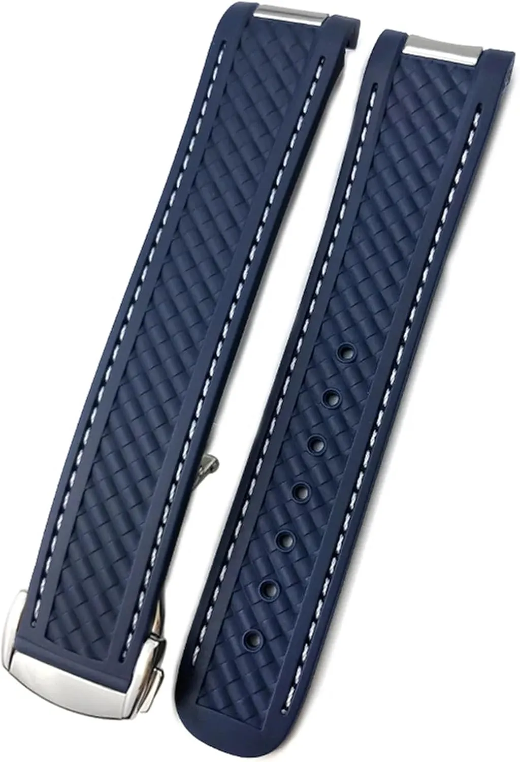 Omega Bantu neutron Seamaster Aqua Terra AT150 Ultra Light 8900 Silicone Rubber Premium Deployment Buckle Watch Strap 20mm Watchband for 