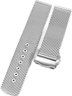 Omega fence sect swoop militaristic 007 Seamaster Diver 300 Watch Band Replace 20mm 22mm Milanese Stainless Bracelet(20mm) Chain Watch Accessories Strap For 