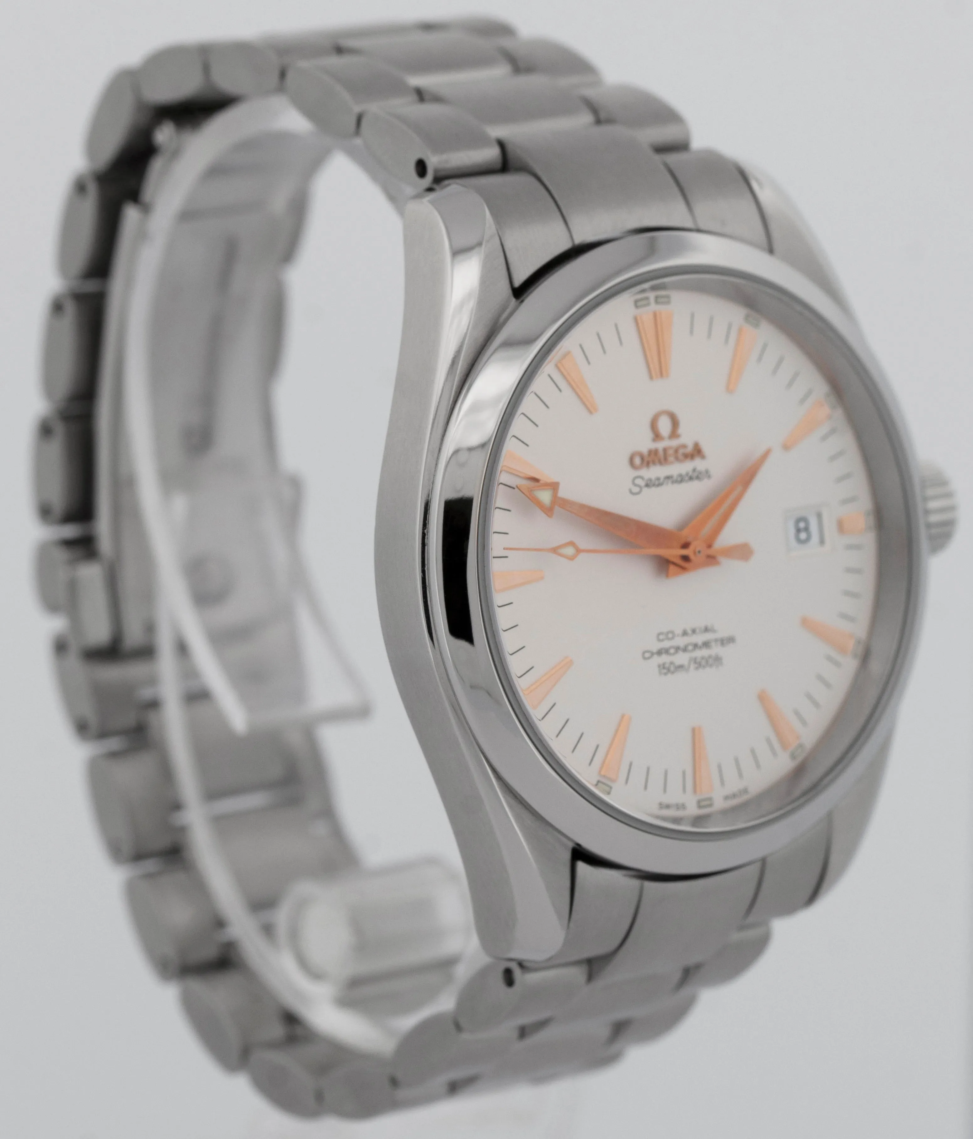 Omega Seamaster Aqua Terra Date 42mm Stainless White 2502.34.00 Watch 2502.34