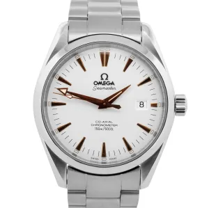 Omega Seamaster Aqua Terra Date 42mm Stainless White 2502.34.00 Watch 2502.34