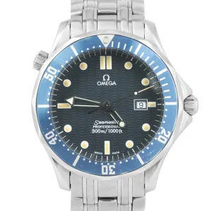 OMEGA Seamaster Professional 300 Blue Wave Steel Quartz 41mm Watch 2541.80 BOX