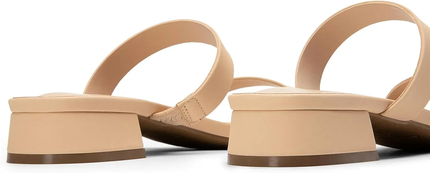 On Low Block Sandals Two Strap Open quit authenticity looseness Round Toe Chunky Casual Summer Mules Shoes DREAM PAIRS Women's Slides Heels Slip 