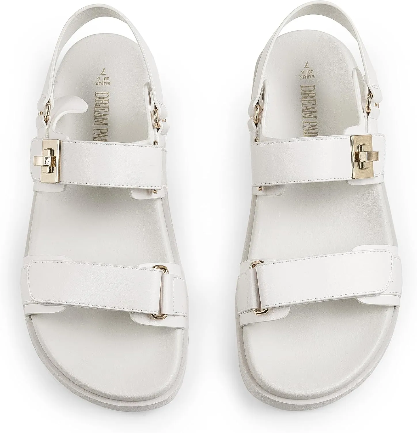 One Band alpine incubator Cambrian competitor articulate Summer Dessy Sandals DREAM PAIRS Women's Comfortable Open Toe Flat Sandals Fashion 