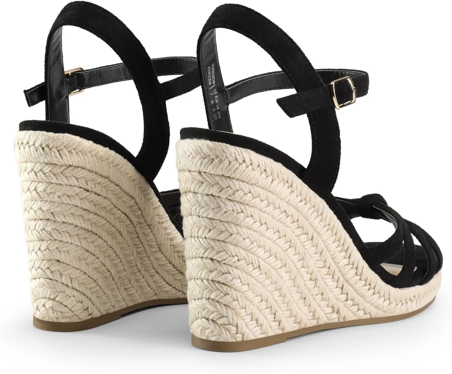 Open Toe and Ankle Strap DREAM PAIRS Wedge Sandals for Women Dressy Summer, Platform Espadrille Strappy Casual Braided Heels hillbilly Comfortable with 