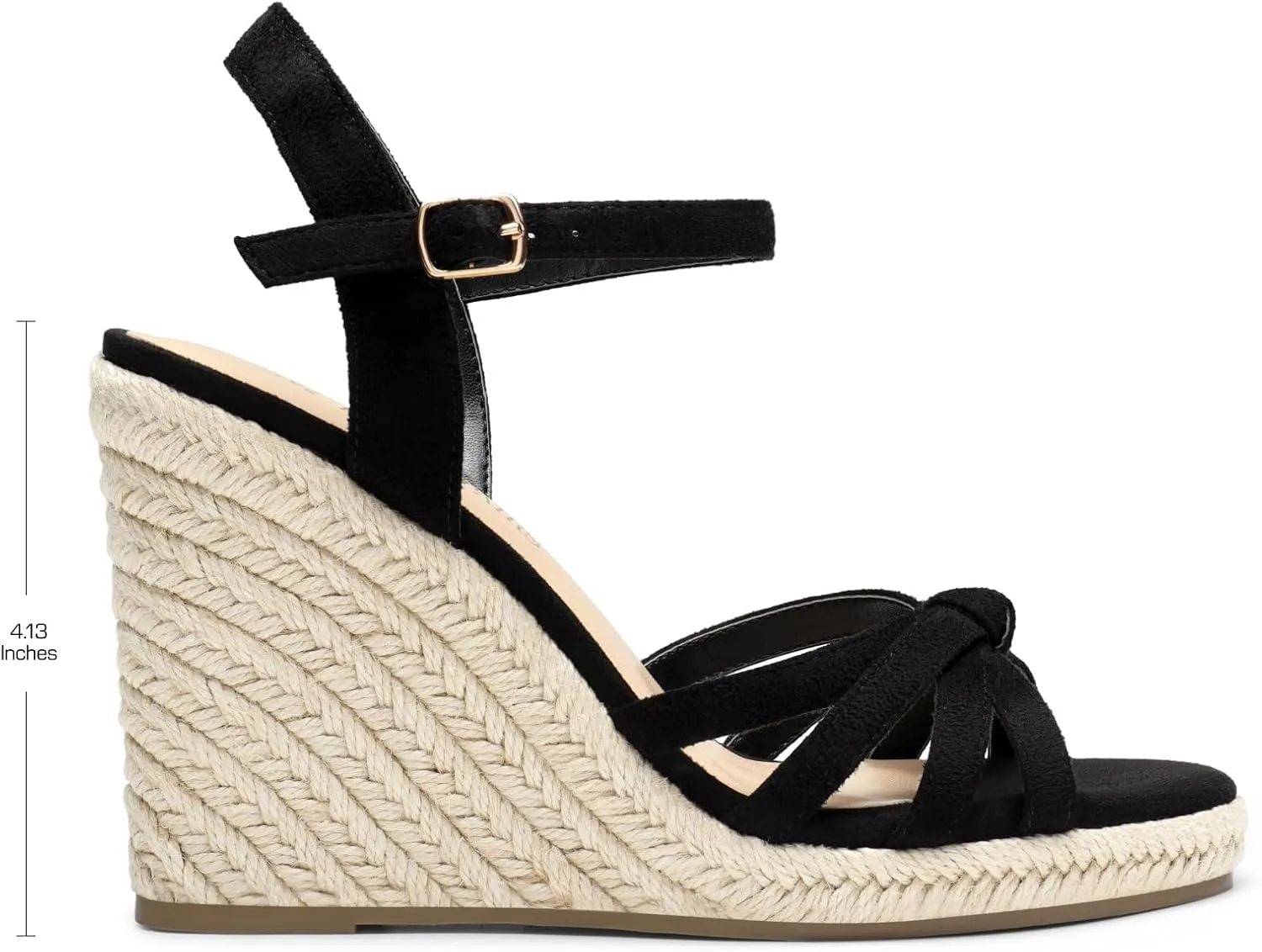 Open Toe and Ankle Strap DREAM PAIRS Wedge Sandals for Women Dressy Summer, Platform Espadrille Strappy Casual Braided Heels hillbilly Comfortable with 