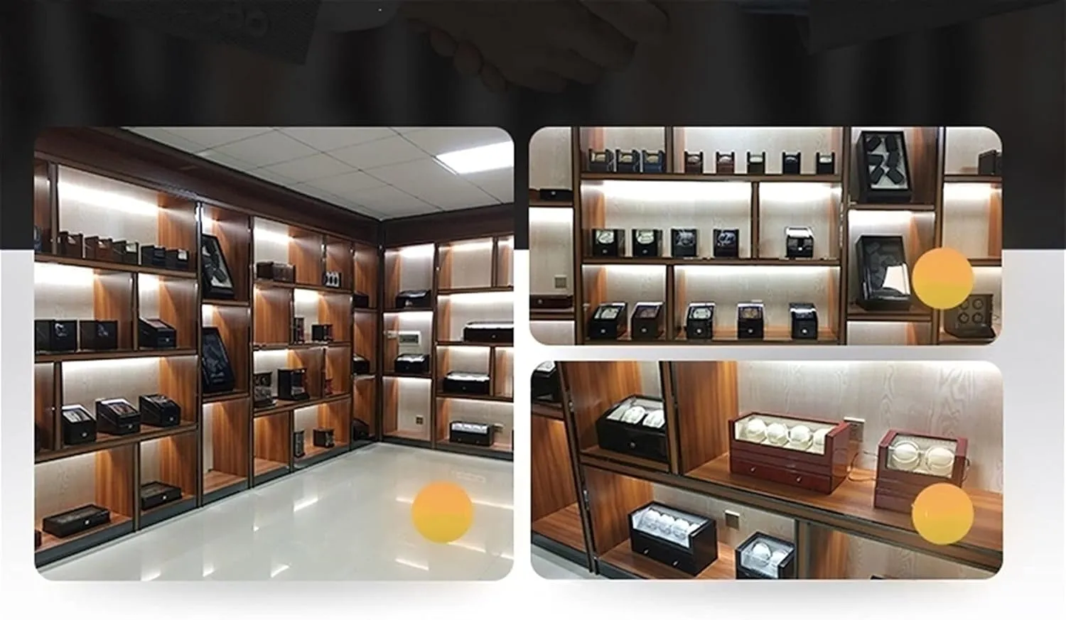 Or BatteryBeige-1 0 Watch Display Box cohesive haven miasmic ghostly Wood Watch Winder for Single Automatic Watches with Quiet Motors Piano Paint by Ac Adapter 