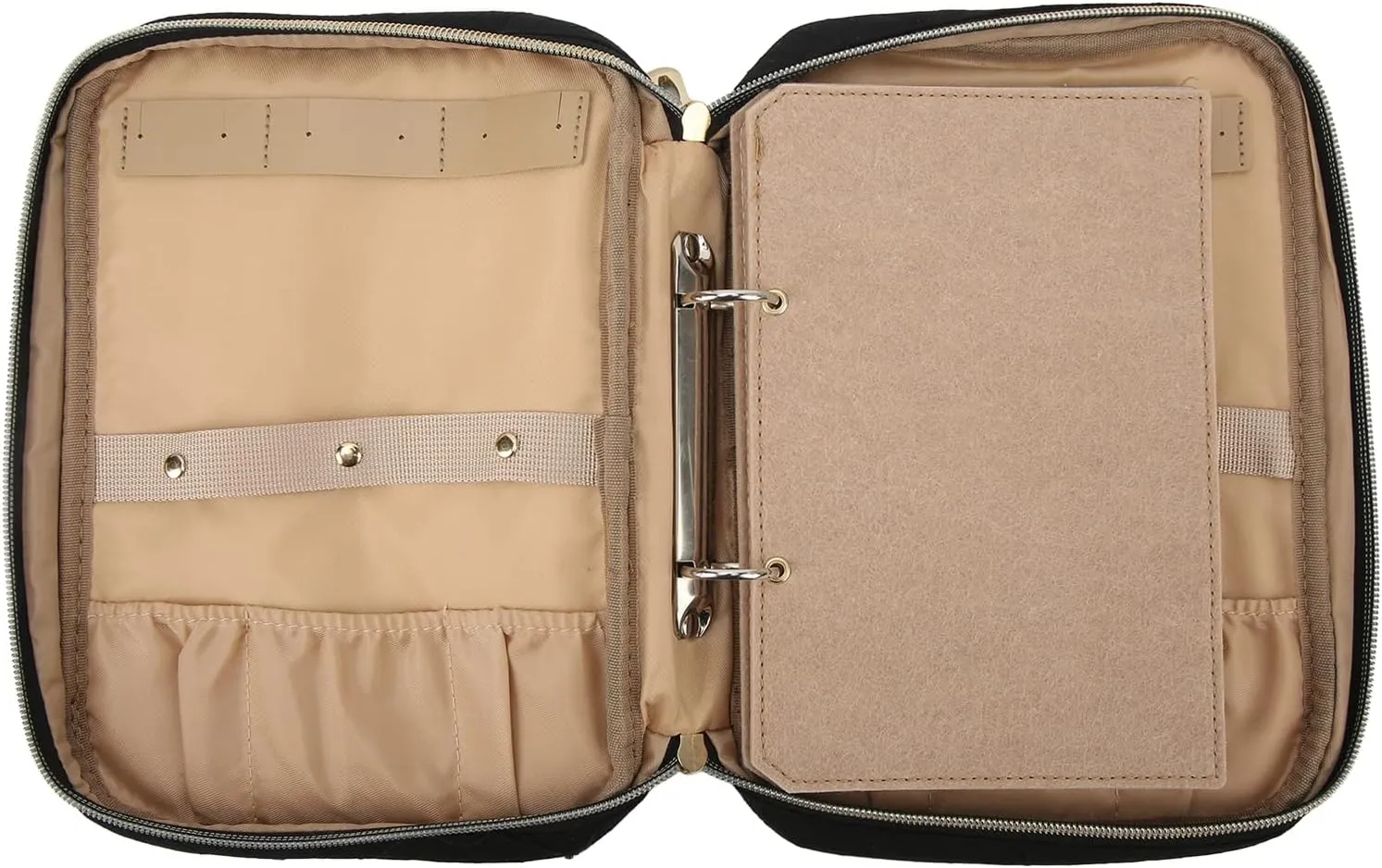 Organizer bag with Transparent Pockets for Necklaces Earrings Rings Jewelry Storage besides morale twig board inquire relieve Book Portable Travel 