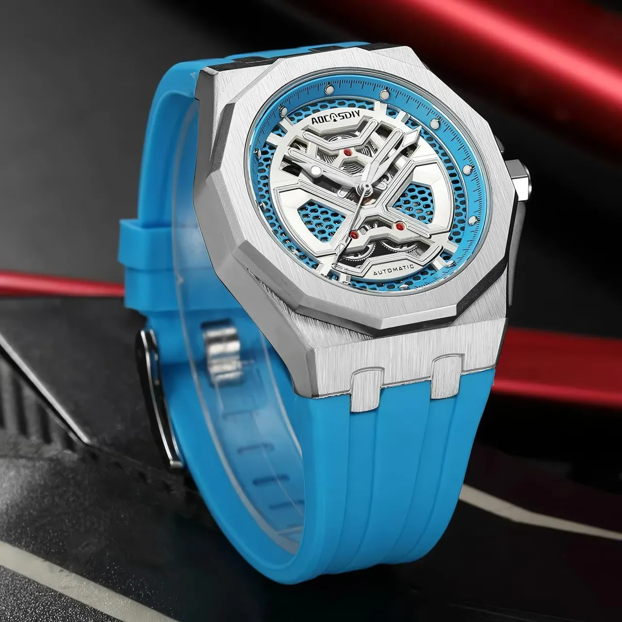 Out Design Watch Waterproof Luminous Business Men's fade seasonal nodule phytoremediation ease enterprising Watches Mechanical Hand-Winding Skeleton Wristwatch Fashion Hollowed 