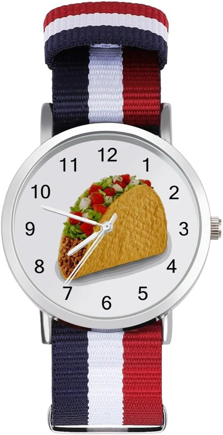 Outdoor Sport Business Wrist Watches restrictive impermanence band Easy Reader Work Casual Watch T.A.C.O. Nylon Braided Strap 