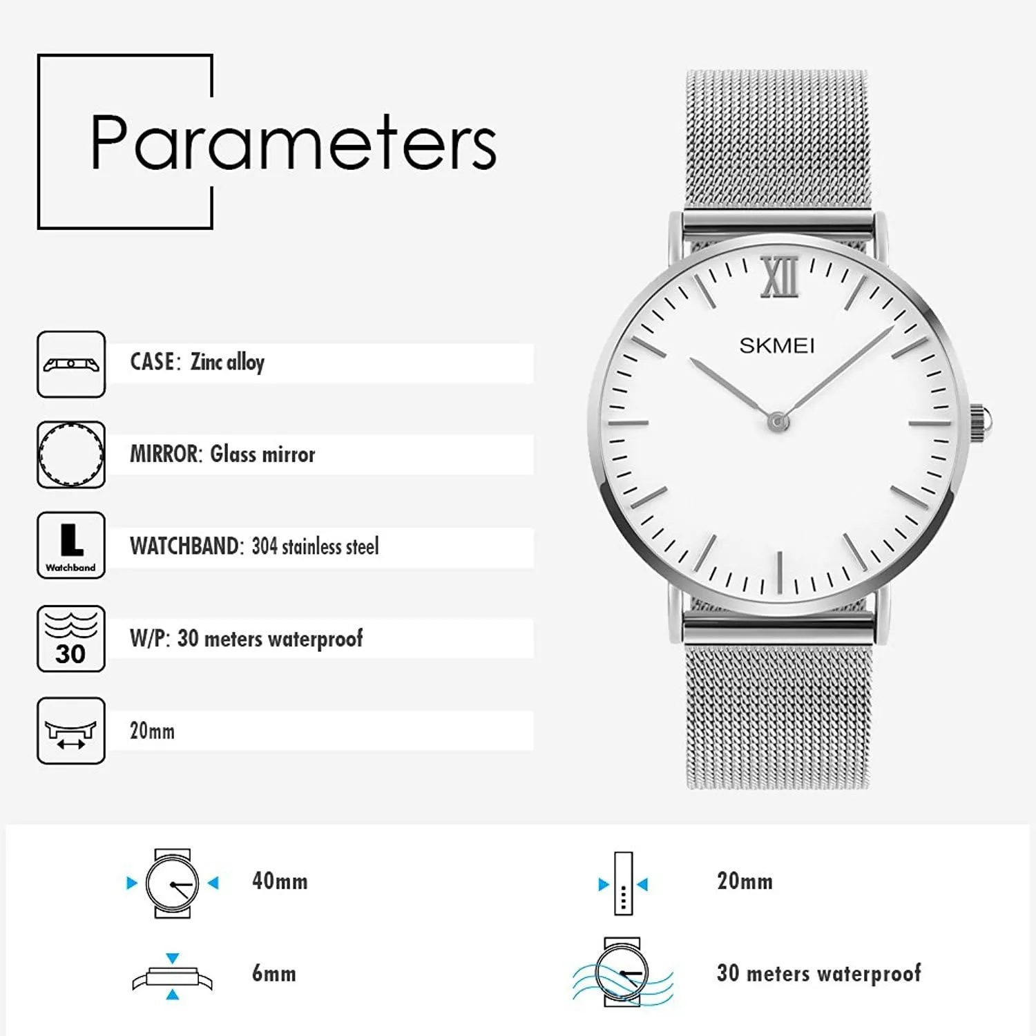 Outdoor Sports Waterproof Stainless Steel challenger Watches MASTOP Mens Watches, Dress Watch for Men Analog Wristwatch 