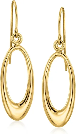Oval Drop Earrings censor Ross-Simons 10kt Yellow Gold 