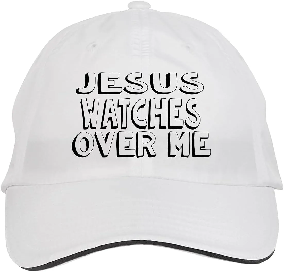 Over ME Hat Adjustable Cap, DesF38 stem compromise impermeable White Makoroni - Jesus Watches 