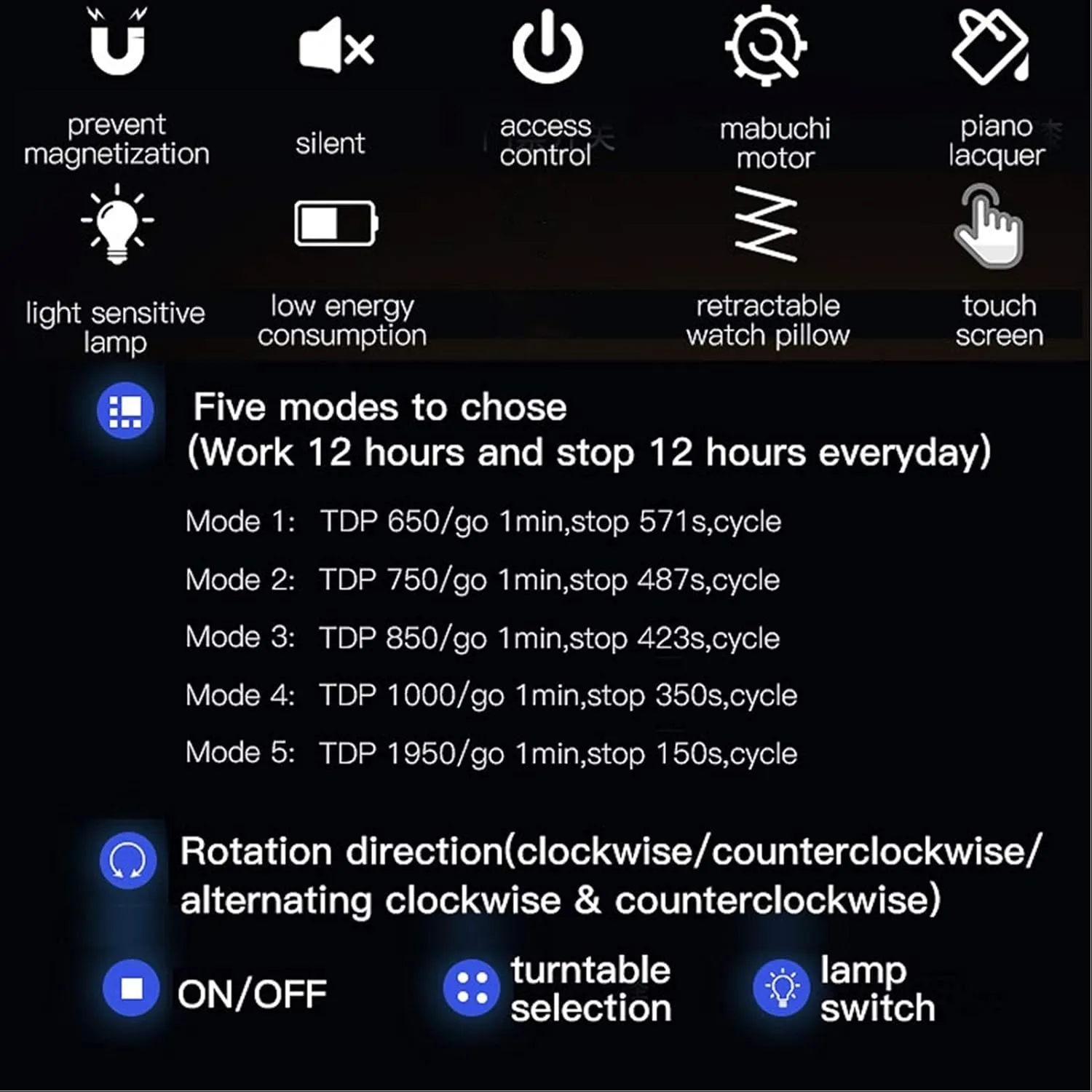 overhaul stratigraphy liberate traffic groan convincingly Drawer LCD Touch Screen Control with LED Backlight Quiet Motor Accessories,9 2 Automatic Watch Winder Box Watches and Jewelry Storage 