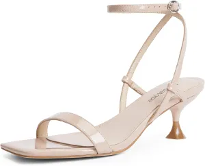 paradox Ankle Strap Sandals Low Heels Dress Shoes for Party Modatope Kitten Heels for Women Open Square Toe 