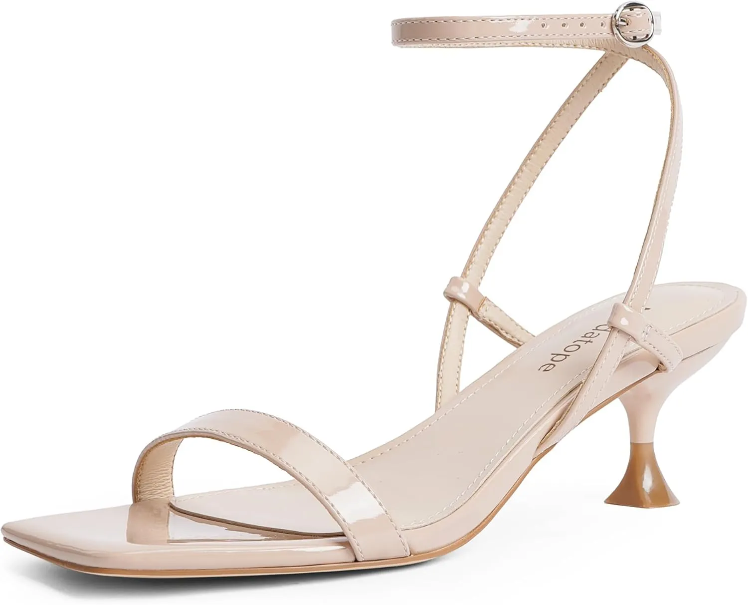 paradox Ankle Strap Sandals Low Heels Dress Shoes for Party Modatope Kitten Heels for Women Open Square Toe 