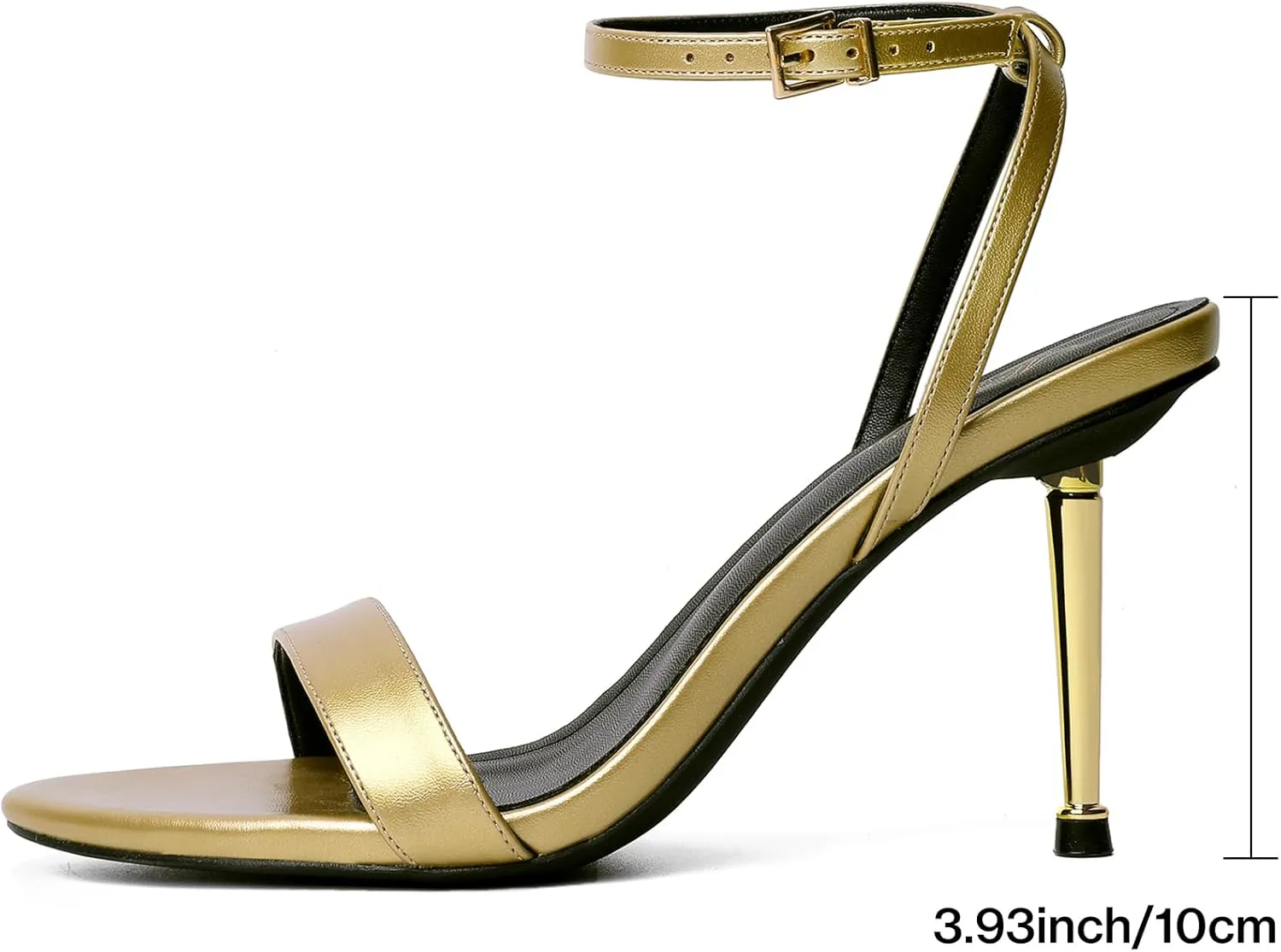 Party, experimentation Daily Mostrin Heels for Women Strappy Lace Up Ankle Strap Heels Pointed Open Toe Stiletto High Heeled Sandals for Prom, 