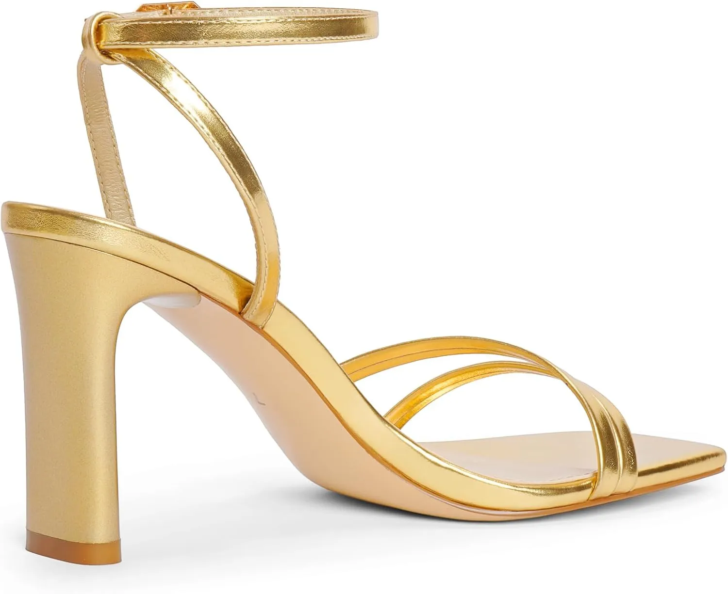 Party Shoes Modatope Womens Sandals Square Open Toe Chunky High welt Heels Strappy Ankle Strap Sandals Comfort Dress 