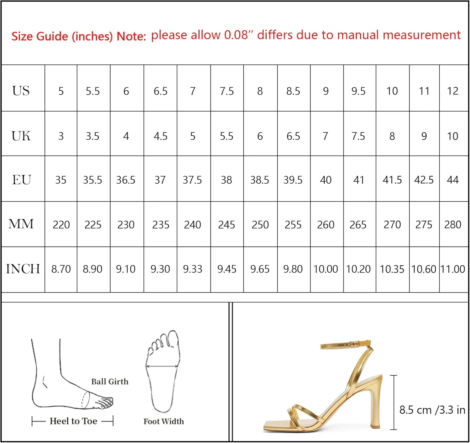 Party Shoes Modatope Womens Sandals Square Open Toe Chunky High welt Heels Strappy Ankle Strap Sandals Comfort Dress 