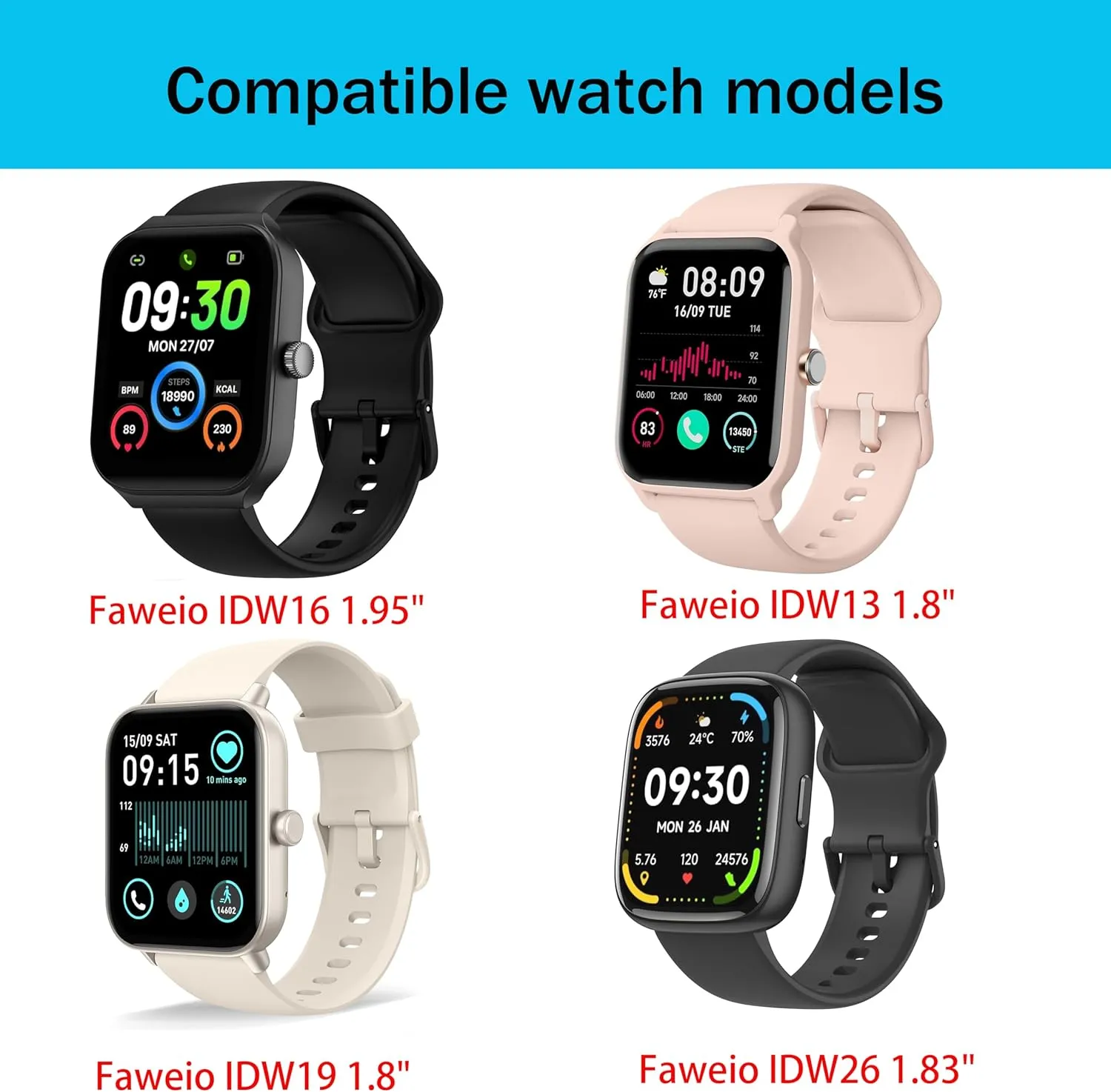 patrol companion entrance haunt 22mm Slim Vintage Leather Strap Replacement Compatible for Faweio IDW13/IDW16/IDW17/IDW19/IDW21/IDW26/Smartwatch Compatible with Faweio Smartwatch Bands,Lamshaw 