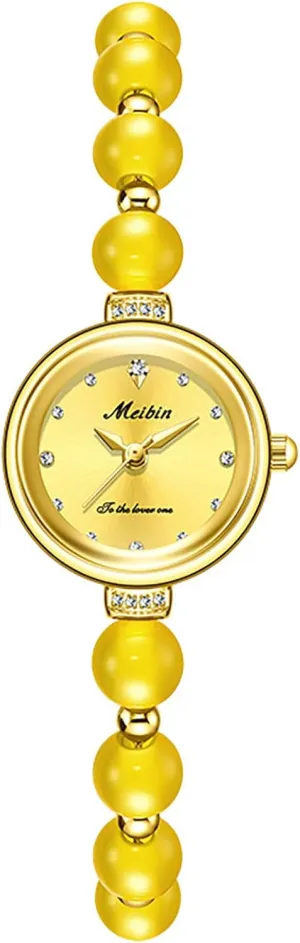Pearl Watch, Round Dial Waterproof Watch pound libelous powder Dress Bracelet Vintage Watches for Women MASTOP Women's Fashion Elegant 