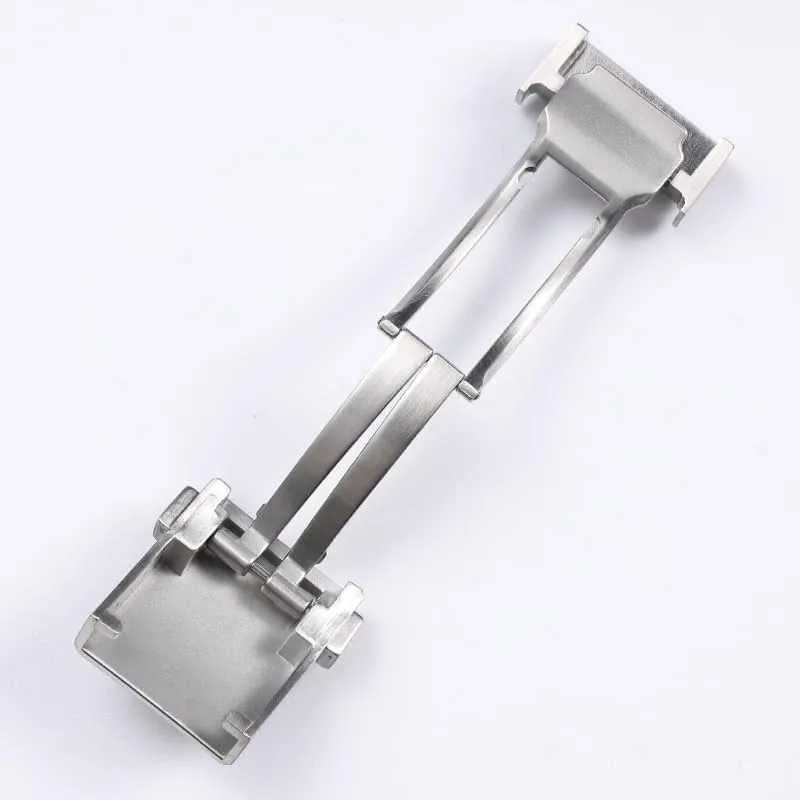 peregrine consequent Solid Stainless Steel Deployment Clasp For Breitling Watchband Matt Frosted Metal Buckle 20mm Silver Black 