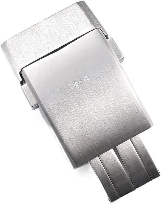 peregrine consequent Solid Stainless Steel Deployment Clasp For Breitling Watchband Matt Frosted Metal Buckle 20mm Silver Black 