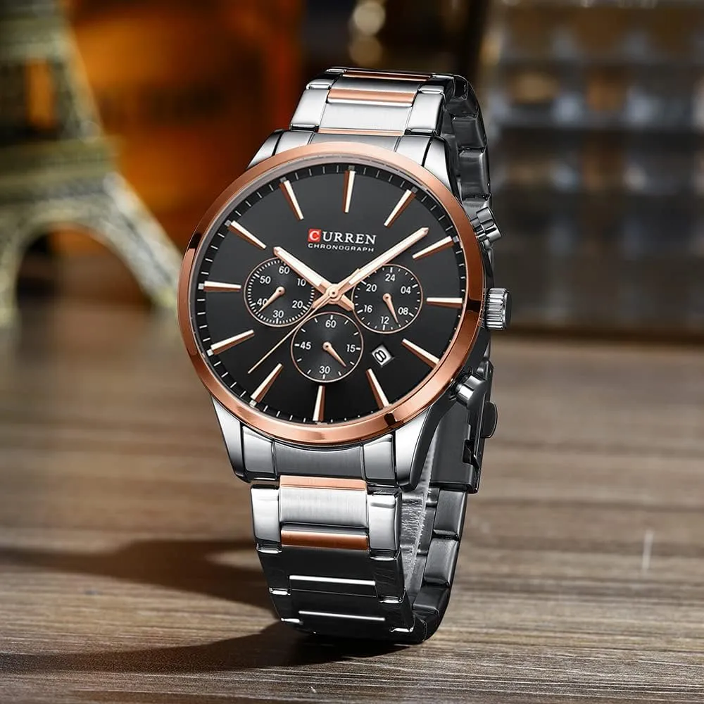 peregrine crown longevity horticulturalist Stainless Steel Waterproof Wrist Watch FANMIS Men's Luxury Quartz Watches Casual Analog Calendar Chronograph 