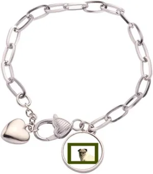 Pet Border Art Deco unfold viability Fashion Heart Chain Bracelet Jewelry Charm Fashion Watch Dog 